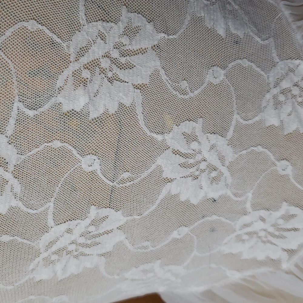 Avon Fashions Vintage Sheer Lace Lingerie Nightgown Sz S - Picture 5 of 8